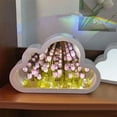 thumbnail image 3 of Bexikou Tulip Night Light Mirror | Tulip Cloud Desk Lamp - LED Living Room Bedside Desktop Ornaments, LED Tulip Table Lamp Bedside Lamp for Couple, Friends, Child, 3 of 6