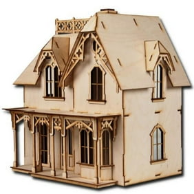 Greenleaf Creekside Cabin Dollhouse Kit 1 Inch Scale Walmart Com