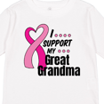 thumbnail image 4 of Inktastic Breast Cancer Awareness I Support My Great Grandma Boys or Girls Long Sleeve Toddler T-Shirt, 4 of 5