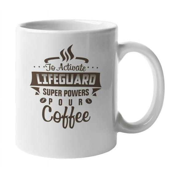 Activate Lifeguard Superpowers Coffee & Tea Mug, Stuff & Merchandise (11oz)