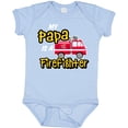 thumbnail image 3 of Inktastic My Papa is a Firefighter with Fire Truck Boys or Girls Baby Bodysuit, 3 of 5