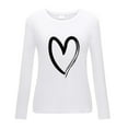 thumbnail image 5 of outfmvch hoodies for women casual print shirts long sleeve loose t-shirt womens tops womens sweaters white, 5 of 9