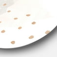 thumbnail image 2 of Designart 'Watercolor Minimal Blush III' Geometric Metal Circle Wall Art, 2 of 3