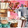 thumbnail image 2 of Metal Light Switch Wall Plate Outlet Cover (Coffee Espresso Mocha Bag Filter Maker Pink - Double Toggle), 2 of 2