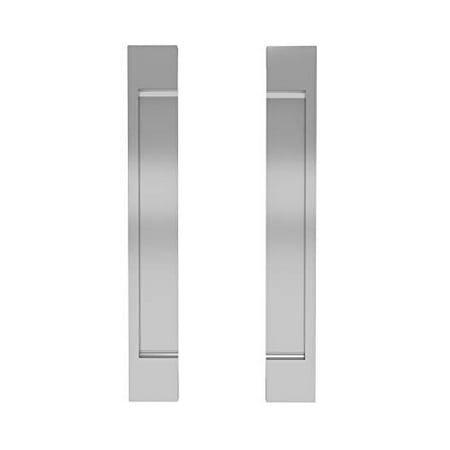 Sliding Door Handle For Kitchen Cabinet Barn Self Stick Pocket Closet Pack Of 2 Flat Adhesive No S Needed Silver Sliding Door Handle For Kitchen Cabinet, Sliding Closet Door Handles