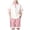 Pink, variant on Boys Girls 2-Piece Summer School Uniform Set (4-16 Years) Classic Contrast Lapel Button Down Shirt and Elastic Waist Shorts Green 5/6