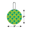 thumbnail image 6 of Gumby Silhouettes Posing Pattern Round Luggage ID Tag Card Suitcase Carry-On, 6 of 8