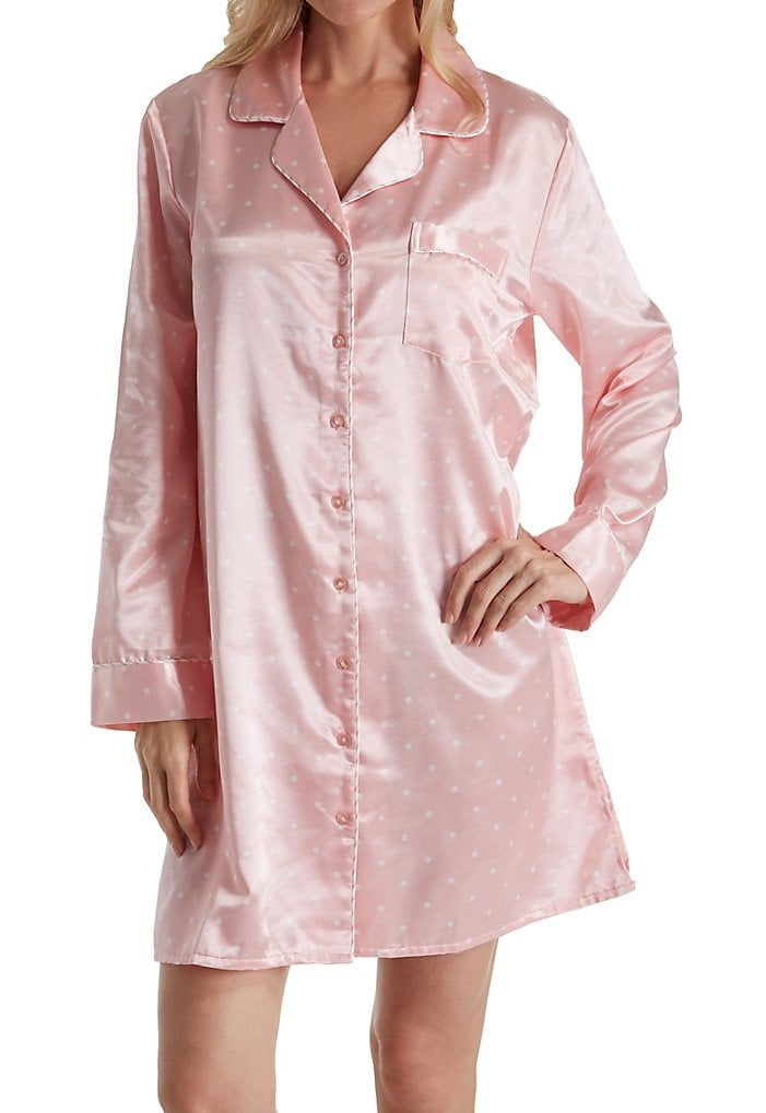 Brushed back satin nightshirt Clearance