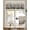 Black Beige, variant on Scarecrows Pumpkins Thanksgiving Fall Kitchen Valances for Windows Farmhouse Autumn Leaves Valance Curtains for Kitchen /Living Room/Bedroom/ Bathroom Decor, 54"x18 " ,Rod Pocket 1 Panel,