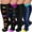 Purple / Blue / Black, variant on Plus Size Compression Socks for Women Men 20-30 mmHg 2xl 3xl 4xl , Wide Calf High Tights Long SocksStockings Best Support for Circulation, Running