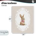 thumbnail image 4 of Stupell Industries Cottage Vintage Bow & Gingham Bunny Canvas Art, 36 x 48, by Christine Simpson Art, 4 of 8