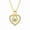 Yellow Gold, variant on Aurelle Infinity Heart Moissanite Necklace for Women, 14K White Gold Plated 925 Sterling Silver Infinity Love Heart Pendant, Anniversary Birthday Mother's Day Jewelry Gift for Wife Mom Girlfriend