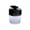 Black, variant on Ohmyroo 4 Compartment Spice Jar 5.9inch Clear Plastic Seasoning Organizer With Hinged Lids