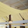 thumbnail image 2 of BalsaCircle 5x14 feet Champagne Premium Chiffon Sheer Curtain Panel Backdrop Drape Wedding, 2 of 8