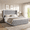 Light Grey Velvet, variant on VanAcc 6.3" Thick Wrap Me Up Fluted King Bed by Modern, Khaki Linen