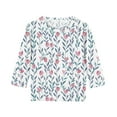 thumbnail image 4 of Bnwani Toddler Shirts Long Sleeve Crew Neck Casual Originality Printed Tops 7-8 Years, 4 of 6