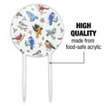 thumbnail image 6 of Acrylic Northeastern Birds Pattern Cake Topper Party Decoration for Wedding Anniversary Birthday Graduation, 6 of 6
