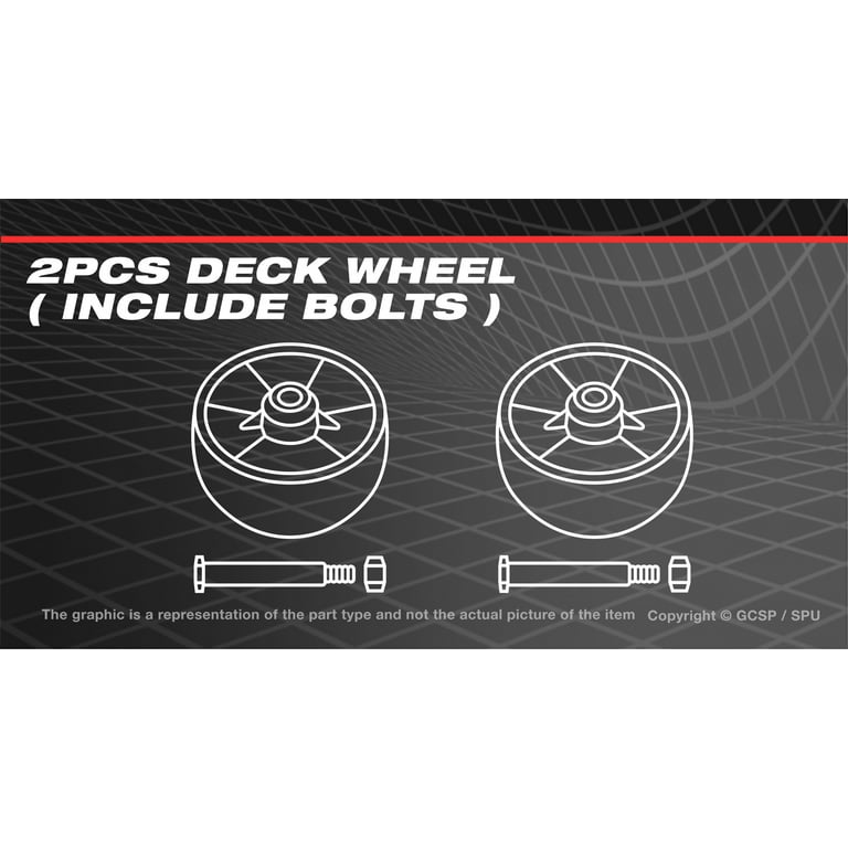 2PCS Deck Wheel For Craftsman T310 Lawn Tractors CMXGRAM1130047 13AQA2ZW093 Walmart