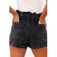 thumbnail image 3 of Women's Seductive Paperbag Waist Denim Shorts, 3 of 9