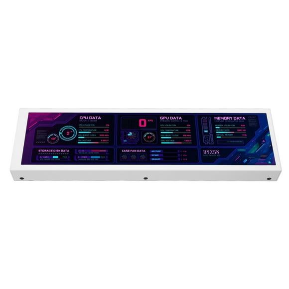 8.8in Computer Temp Monitor, 60Hz 360 Rotation CPU GPU SSD Data Tem Monitor with IPS Extended Display, USB C DIY Computer Display for Host