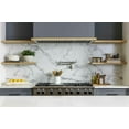 thumbnail image 3 of MOEN S664BZG Traditional Pot Filler Double Handle Wall Mount Kitchen Pot Filler in Bronzed Gold, 3 of 10