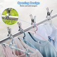 thumbnail image 5 of Paquete de 10 pinzas para ropa de plumón resistentes, clips metálicos de tamaño gigante, resistentes al viento para sillas de playa o salón de piscina (11 cm) Sincero Electrónica, 5 of 5
