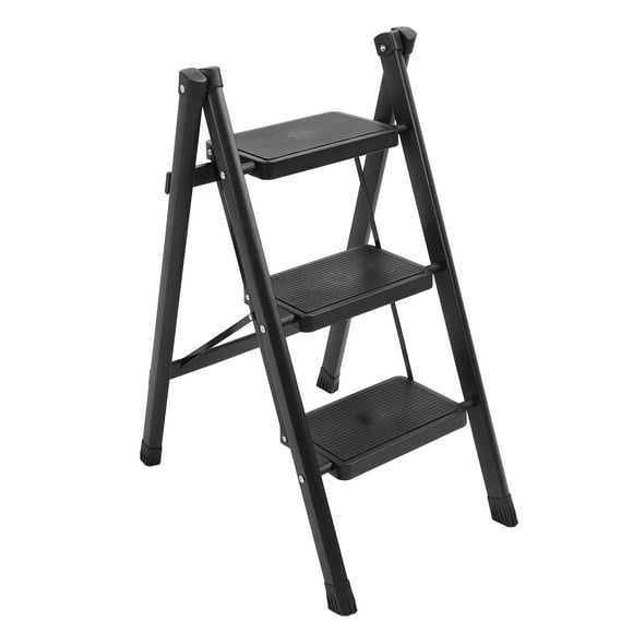Closet Step Stool Ladder, Multi Purpose 3 Step Ladder Safe with Wide Pedal for Kitchen