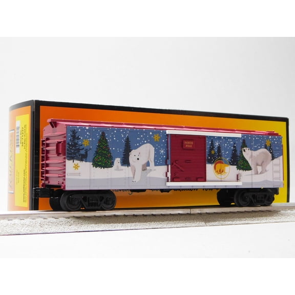 MTH RAILKING NORTH POLE POLAR BEAR BOXCAR 2025 O GAUGE 30-71237