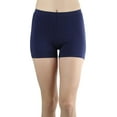 thumbnail image 4 of ToBeInStyle Women's Cotton-Spandex Blend 12" Outseam Shorts 3XL, Navy, 4 of 4