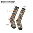 thumbnail image 4 of Vsdgher American Football Print Thigh High Socks Extra Long Stretchy Sock Women Over Knee High Opaque Stocking Daily Wear, 4 of 5