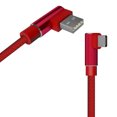 thumbnail image 3 of Langgg Câble USB Double Coude 2A Synchronisation de Données Câble de Charge TPE Tissé Haute Vitesse pour Android/IOS/Type-C, 3 of 7