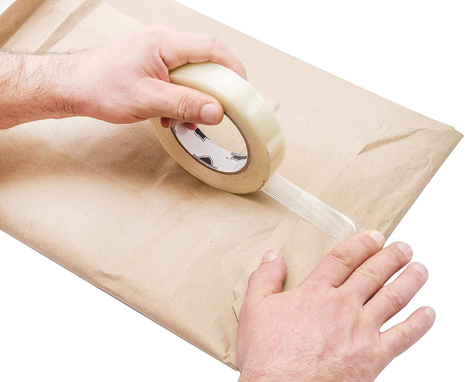 Natural Wide Painters Tape, 1.89 Mil Heavy-Duty Packing Tape, 24 Rolls, 2.84 in x 109 yd