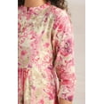 thumbnail image 7 of Pink Cotton Abstract Gathered Dress, 7 of 7