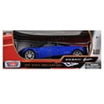 thumbnail image 3 of Pagani Huayra Blue with Black Top 1/18 Diecast Model Car by Motormax, 3 of 3