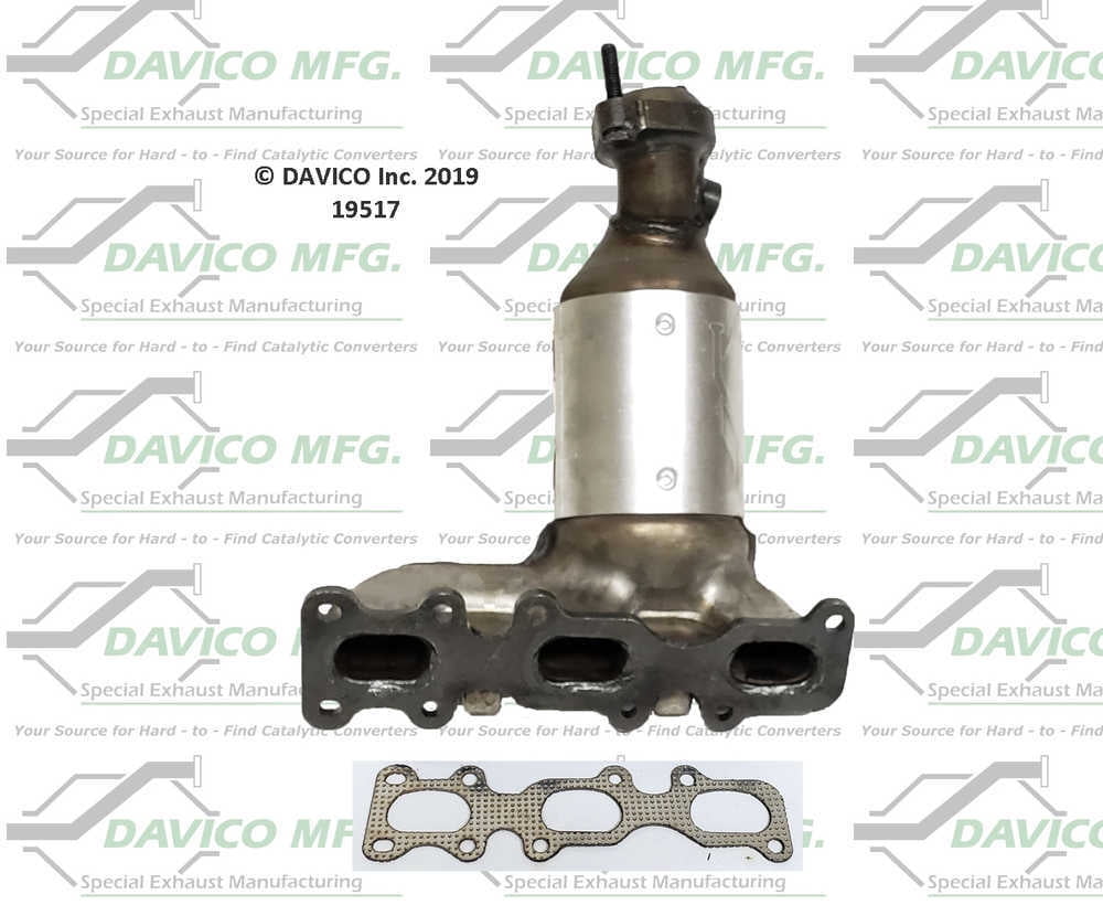 Davico Mfg Catalytic Converter P/N:19517 Fits select: 2013-2015 FORD EXPLORER, 2013-2015 FORD TAURUS