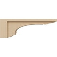 thumbnail image 3 of 4"W x 24"D x 8"H Thin Warren Rough Cedar Woodgrain TimberThane Corbel, Primed Tan, 3 of 6
