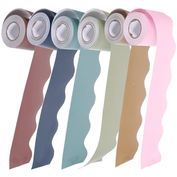Tineasur Assorted Color Bulletin Board Borders Boho Decorative Trim for Classroom Office Wall Decor
