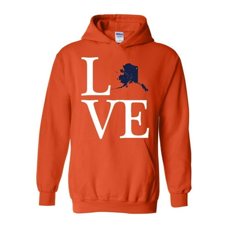 - Love Alaska Unisex Hoodie Hooded Sweatshirt