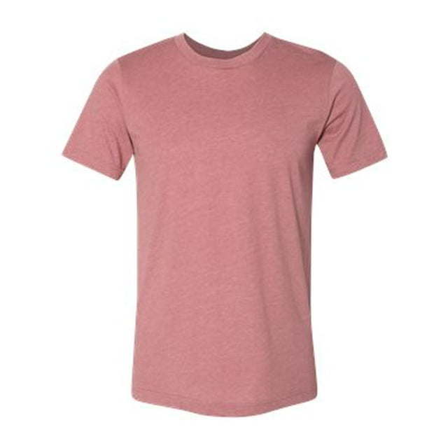 BELLA+CANVAS T-Shirt Jersey CVC pour Homme, 3TG, Mauve Chiné