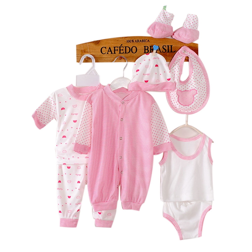 Boyijia 8 Pcs Newborn Kids Baby Polyester Cotton Clothing Infant Boy