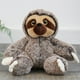 thumbnail image 3 of Adorable peluche perezoso juguete cama dormitorio niños suave simulación Marrón Zulema almohada de felpa, 3 of 8