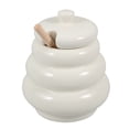 thumbnail image 1 of 1 Juego de Tarro de Miel de Porcelana, Dispensador de Miel, Tarro de Cerámica con Tapa y Cucharón, 1 of 7