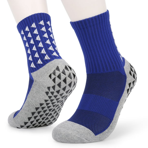 Anself - Men's Anti Slip Football Socks Athletic Long Socks Absorbent ...