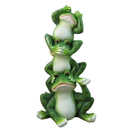 Stacking Frogs See Speak And Hear No Evil Decorative Statue By