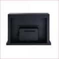 thumbnail image 4 of Indoor Fireplace, Modern Black Mirrored Finish with Marble Grain | Black | Synthetic Wood, 4 of 6