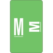 AlphaZ ACCS Color-Coded Alphabetic Label, M, Light Green, 100 Labels per Pack (67183)