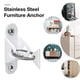 thumbnail image 5 of Muebles Anti-caída Speravity Bloqueo para gabinete Librería blanco, 5 of 6