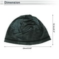 thumbnail image 3 of Unique Bargains Cycling Hat Sweat and Moisture Wicking Breathable Hard Hat Liner Elastane Fabric Black 24x16.5cm 1 Pcs, 3 of 7