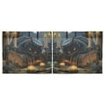 thumbnail image 3 of Wobogo Fluffy Black Cat Kitchen Curtains 2 Piece Set Farmhouse Country Style Light Filtering Small Window Drapes Suitable for Bathroom Laundry Room and RV 27x36in, 3 of 9