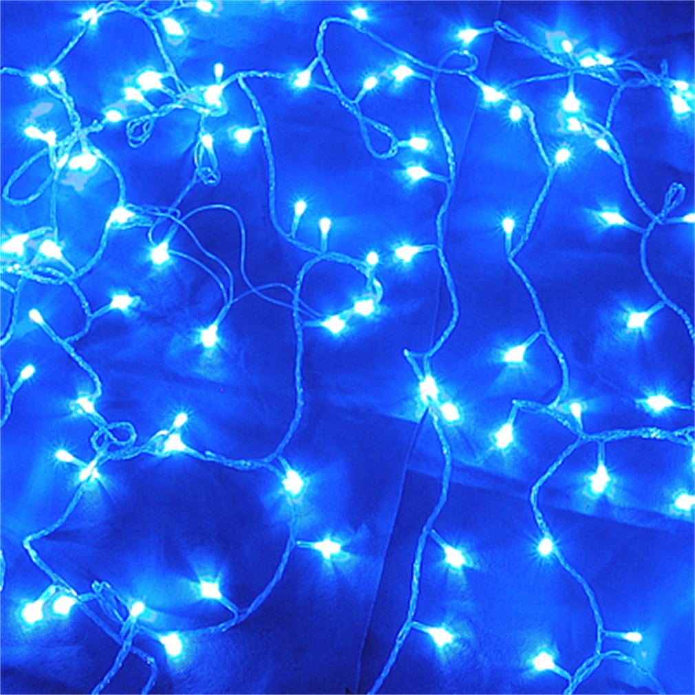 100 led blue color string fairy lights 8 modes party christmas christmas blue color
